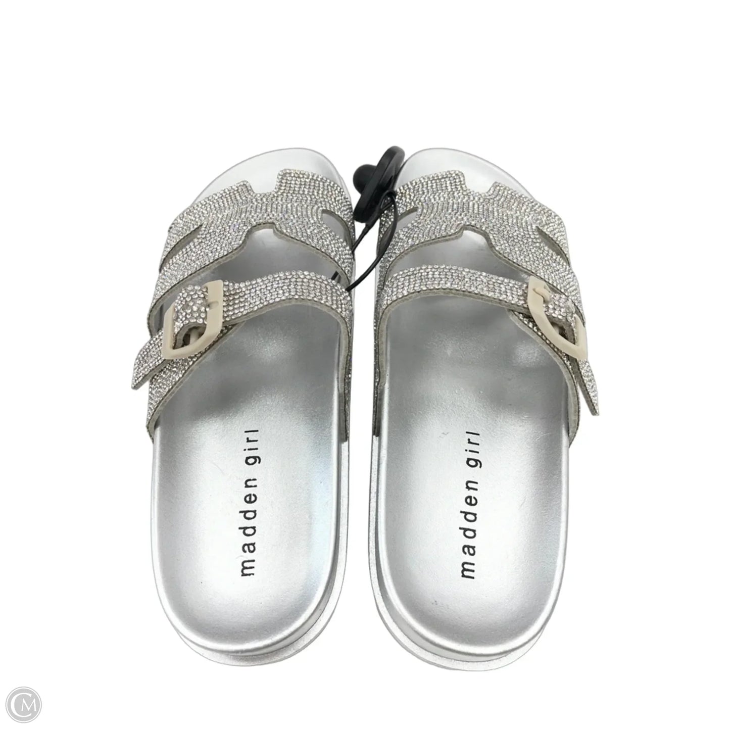 Sandals Flats By Madden Girl In Silver, Size: 7
