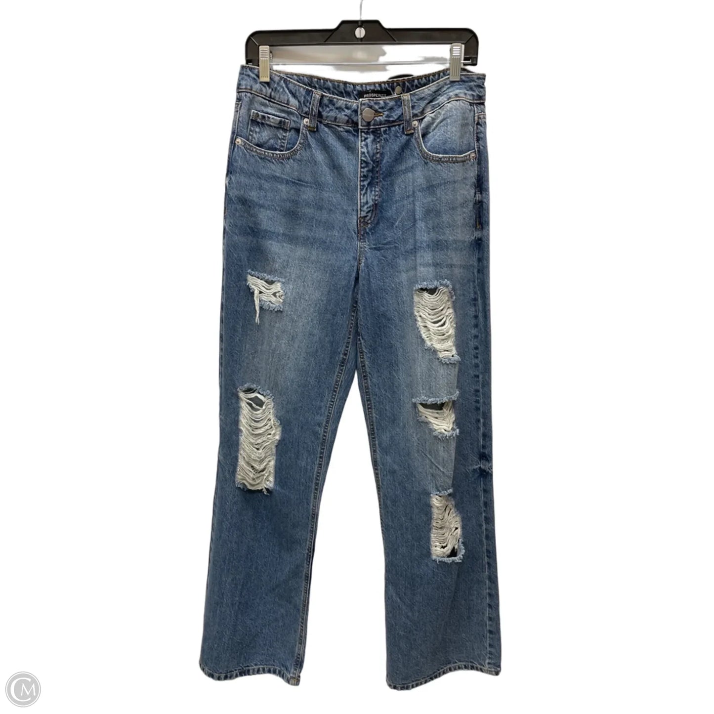Jeans Straight By Clothes Mentor In Blue Denim, Size: 8