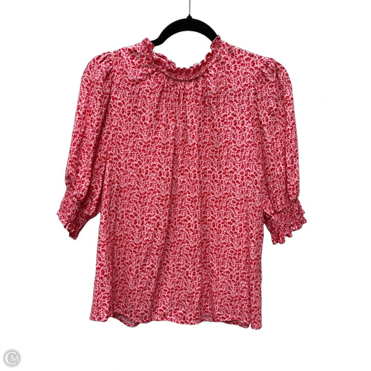 Top Short Sleeve By Boden In Floral Print, Size: L