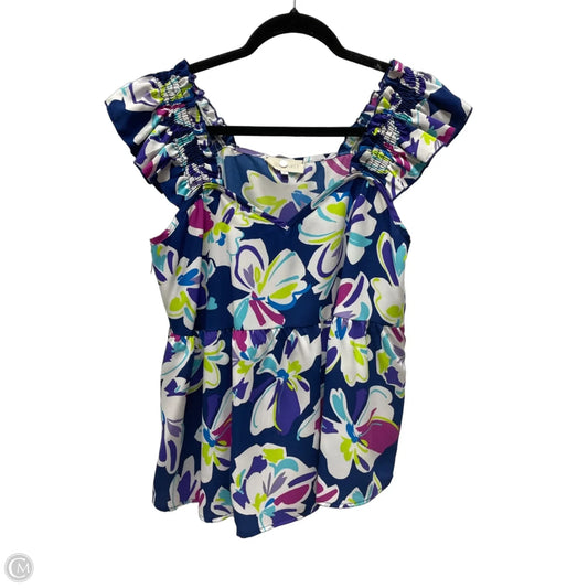 Top Sleeveless By Clothes Mentor In Floral Print, Size: S