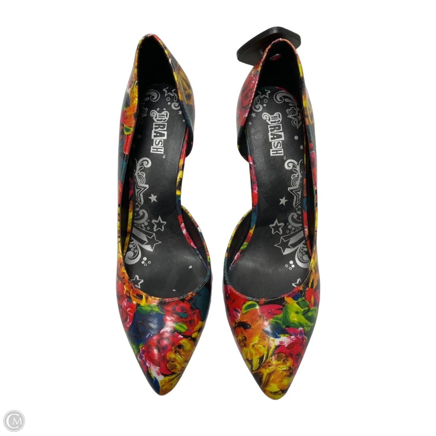Shoes Heels Stiletto By Brash In Floral Print, Size: 8.5