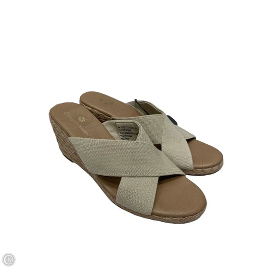 Sandals Heels Wedge By Tommy Bahama In Beige, Size: 9