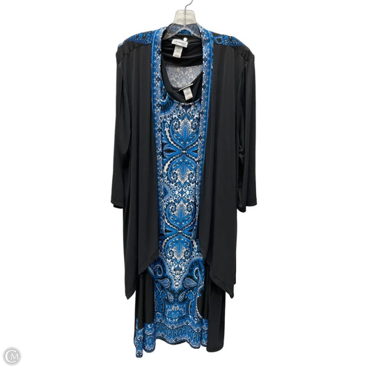 Dress Set 2pc By Catherines In Geometric Pattern, Size: 3x