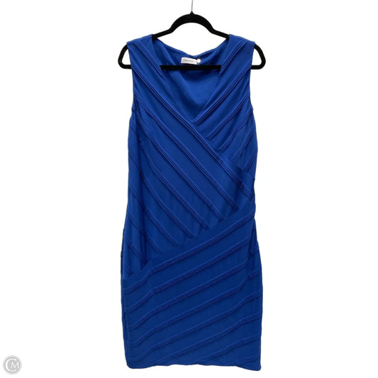 Dress Party Short By Calvin Klein In Blue, Size: Xl