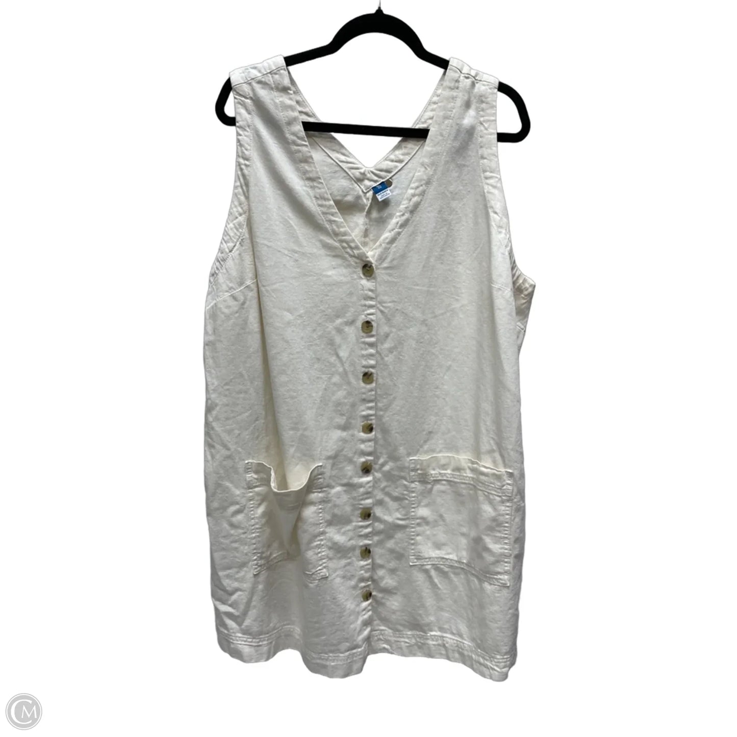 Dress Casual Short By Old Navy In Cream, Size: 2x