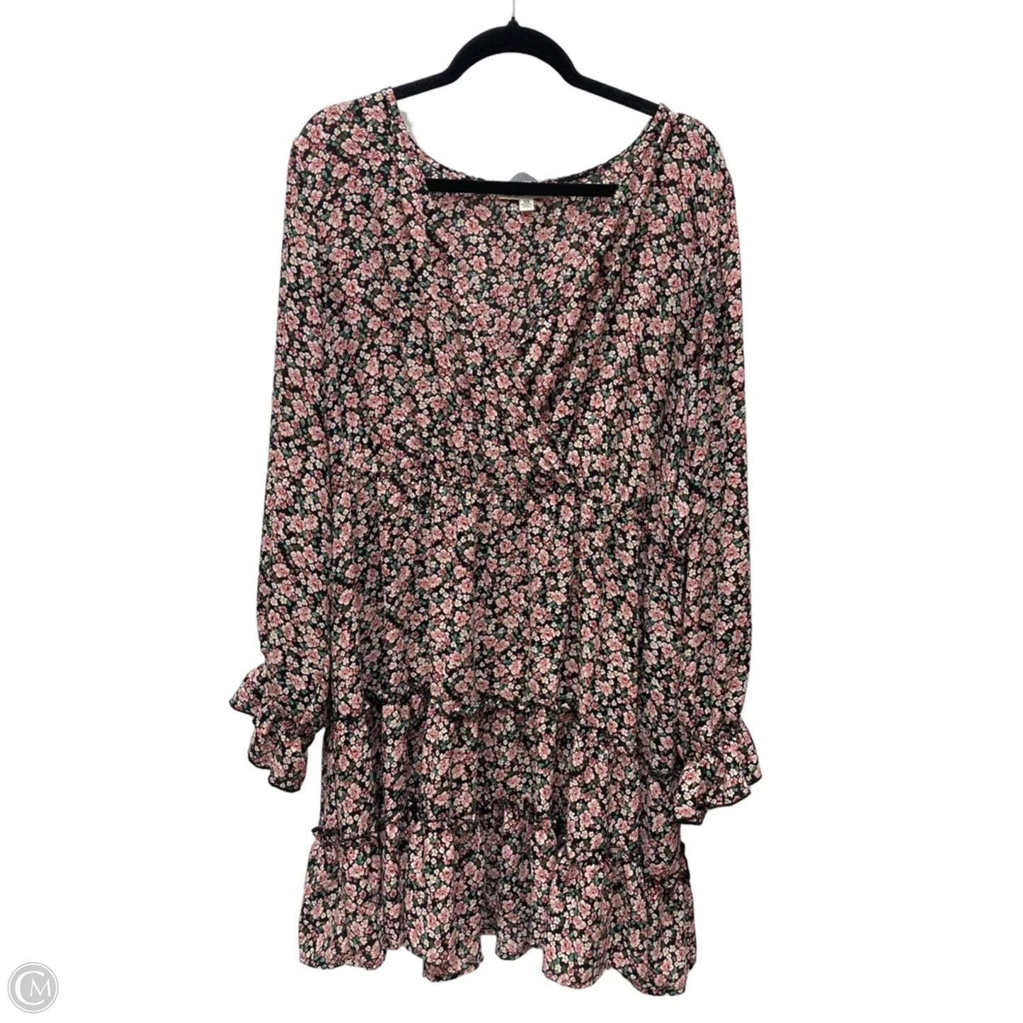 Dress Casual Midi By Inspired Hearts In Floral Print, Size: 3x
