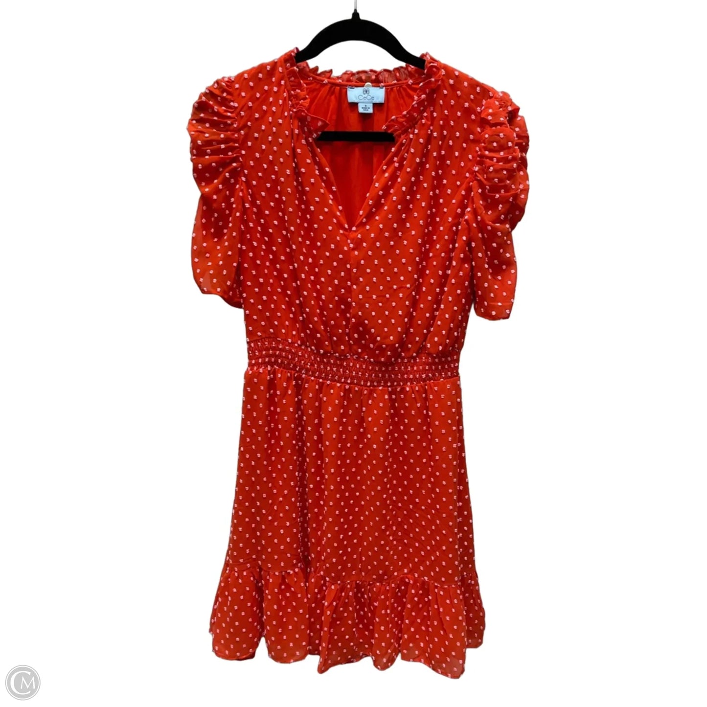 Dress Casual Midi By Cece In Polkadot Pattern, Size: S