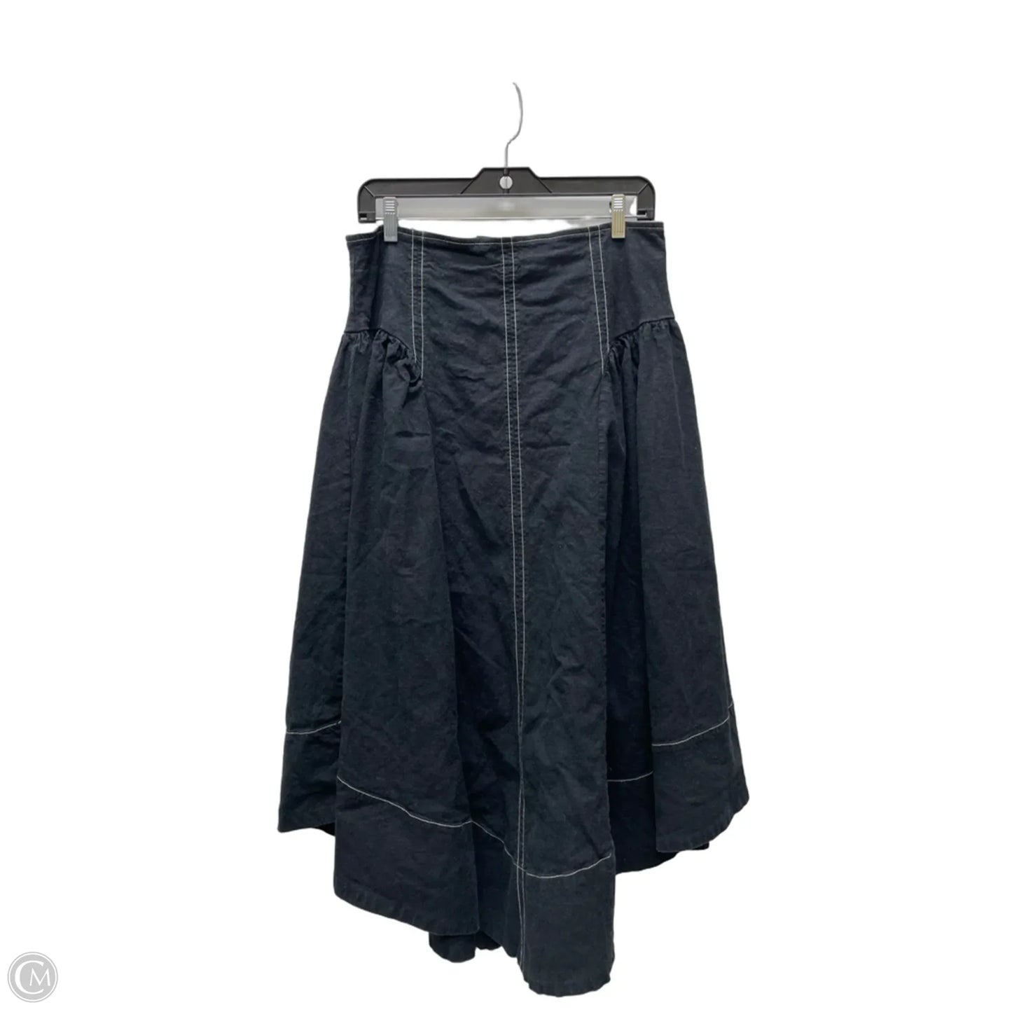 Skirt Midi By Anthropologie In Black & White, Size: 10