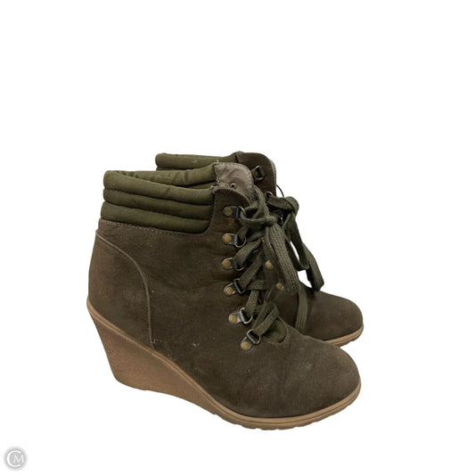 Boots Ankle Heels By Shoedazzle In Green, Size: 8.5