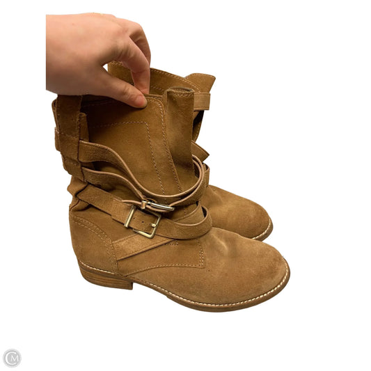 Boots Ankle Flats By Gianni Bini In Tan, Size: 7.5