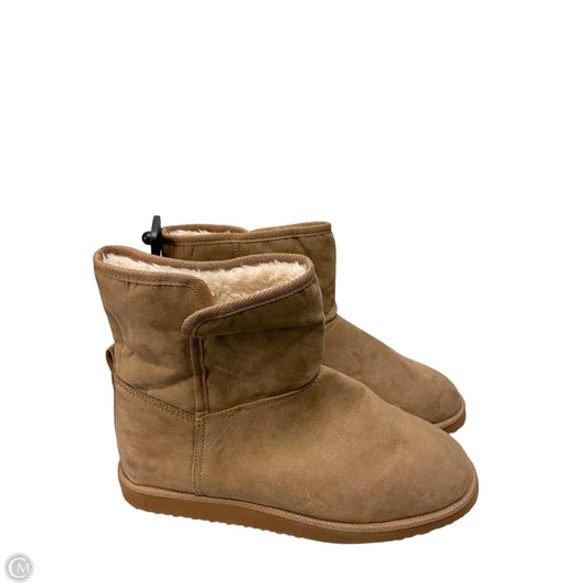Boots Ankle Flats By Old Navy In Brown, Size: 10