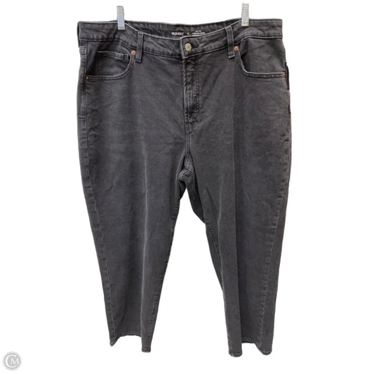 Jeans Straight By Old Navy In Black, Size: 18