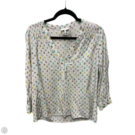 Top Long Sleeve By Joie In Multi-colored, Size: S
