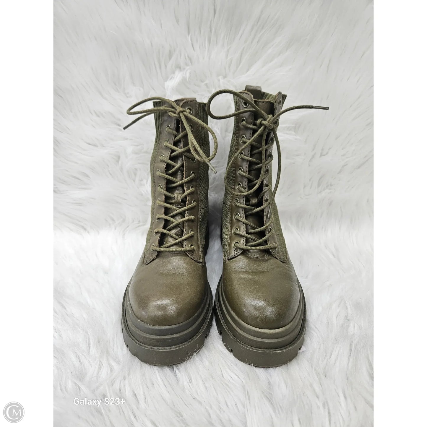 Boots Ankle Flats By Aldo In Green, Size: 6.5