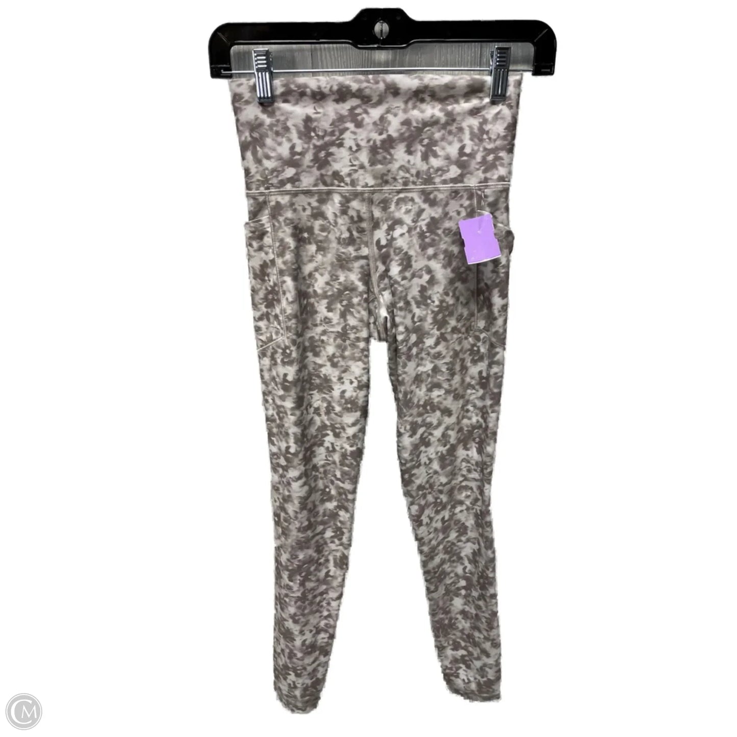 Athletic Leggings By Athleta In Grey & White, Size: Xs