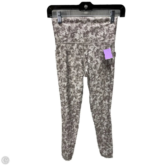 Athletic Leggings By Athleta In Grey & White, Size: Xs