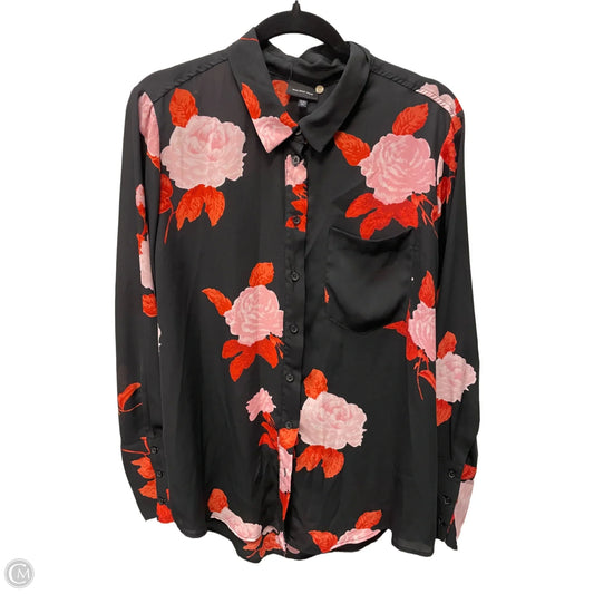 Top Long Sleeve By Who What Wear In Floral Print, Size: 2x