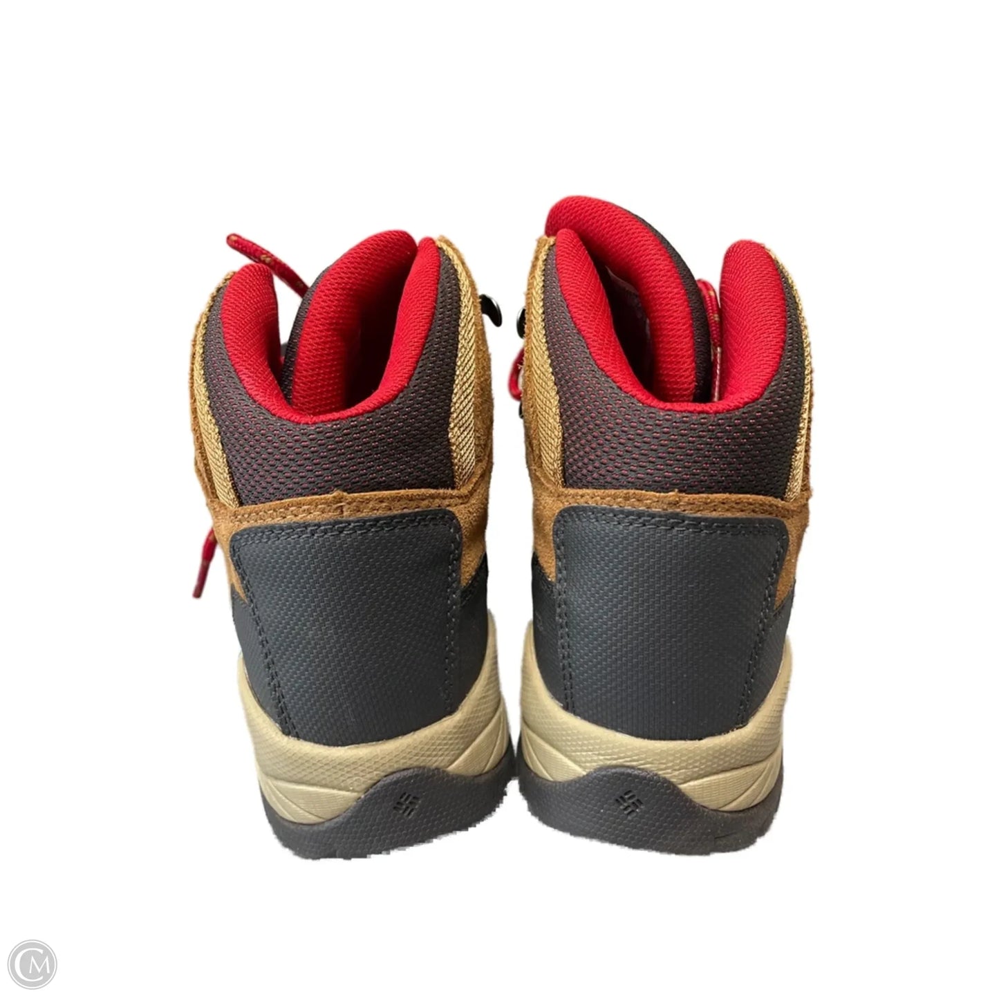 Boots Hiking By Columbia In Red & Tan, Size: 8.5