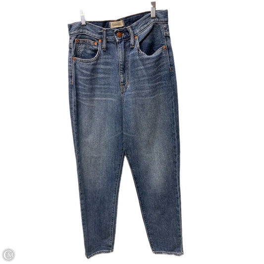 Jeans Straight By Madewell In Blue Denim, Size: 4