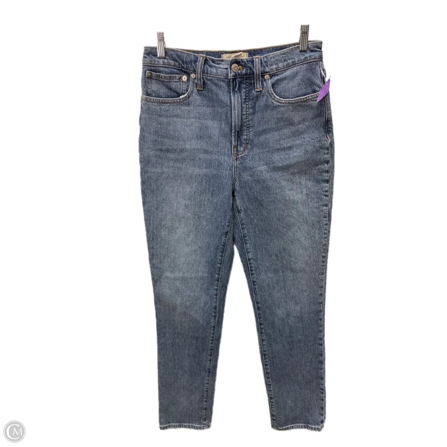 Jeans Straight By Madewell In Blue Denim, Size: 4