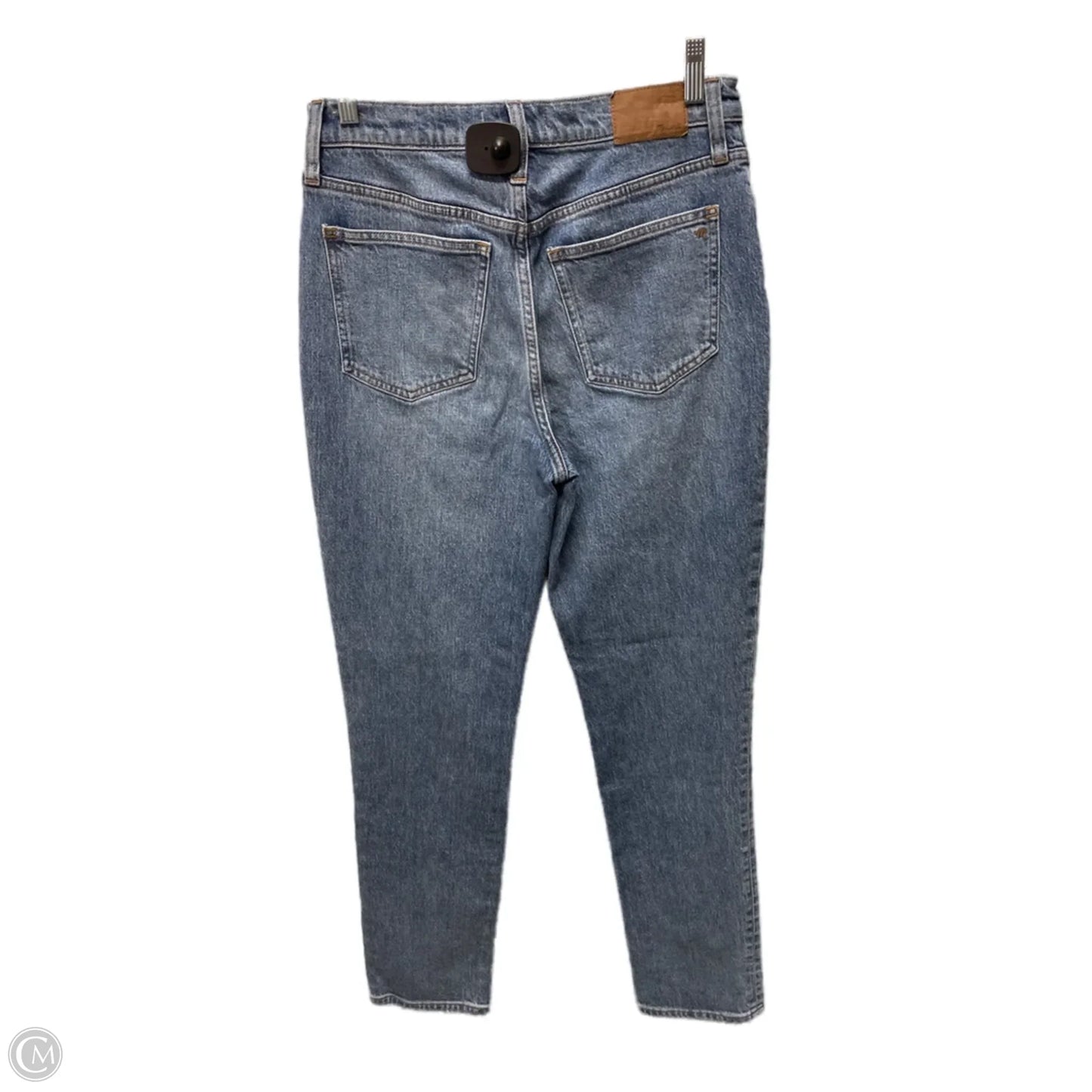 Jeans Straight By Madewell In Blue Denim, Size: 4