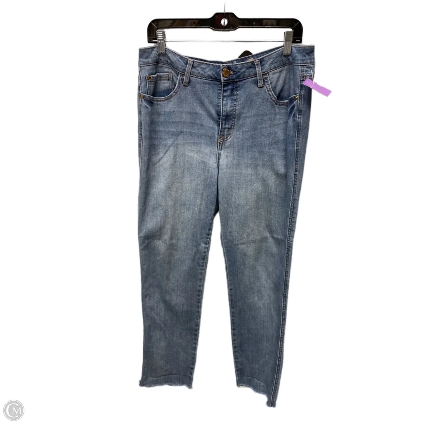 Jeans Straight By 7 For All Mankind In Blue Denim, Size: 6