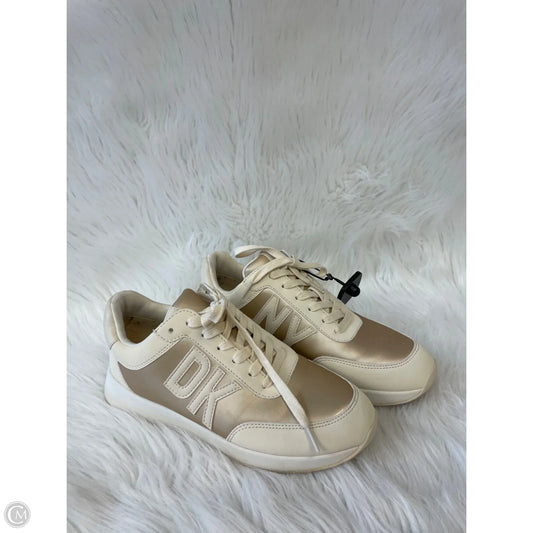 Shoes Sneakers By Dkny In Cream & Tan, Size: 7
