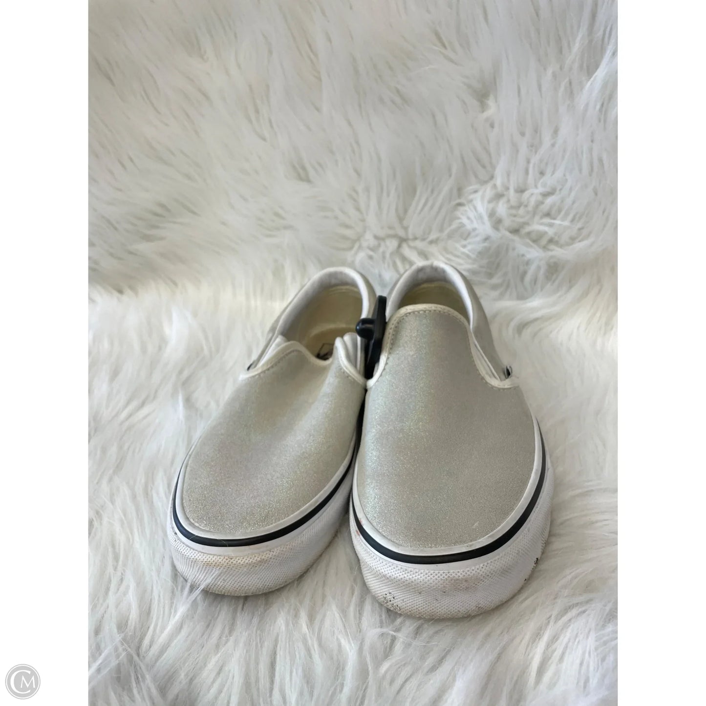 Shoes Flats By Vans In White, Size: 8