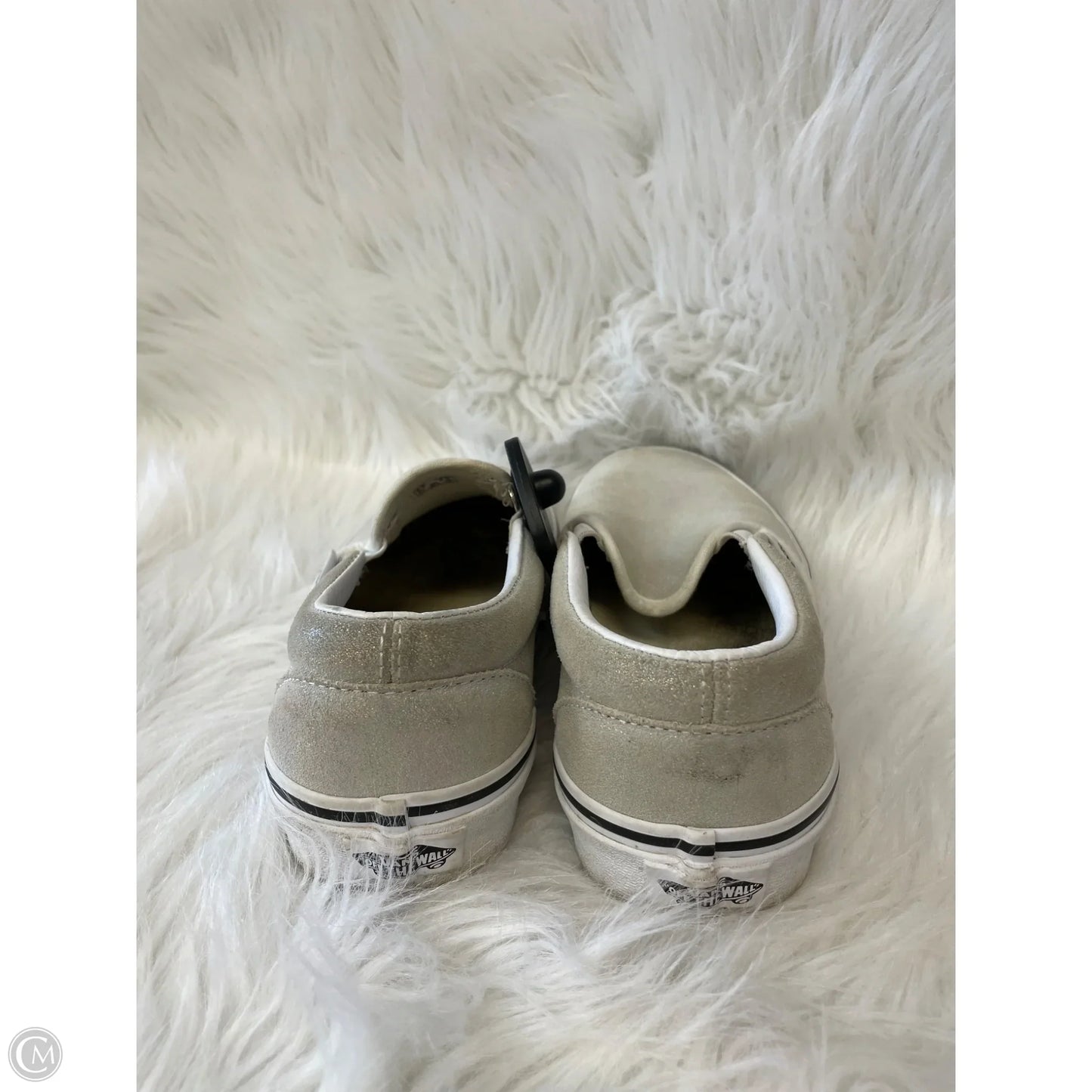 Shoes Flats By Vans In White, Size: 8
