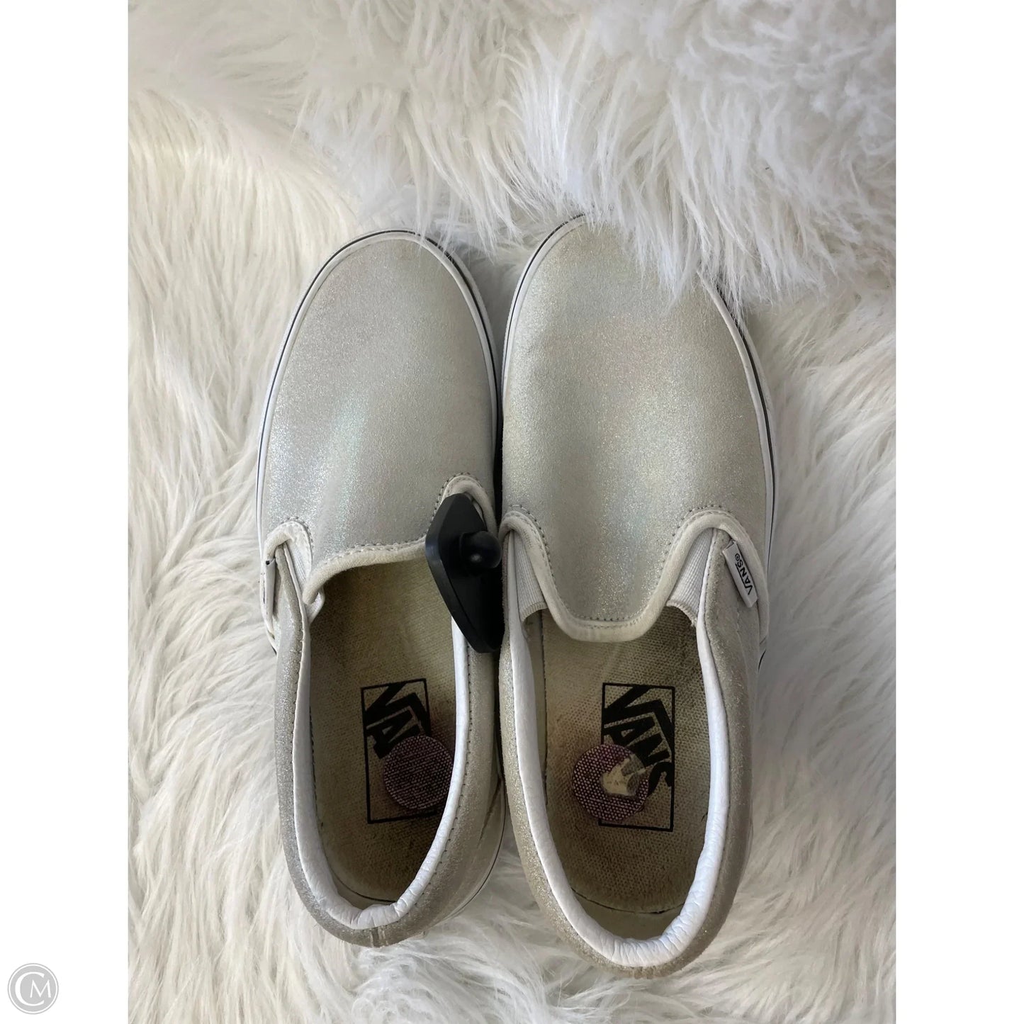 Shoes Flats By Vans In White, Size: 8