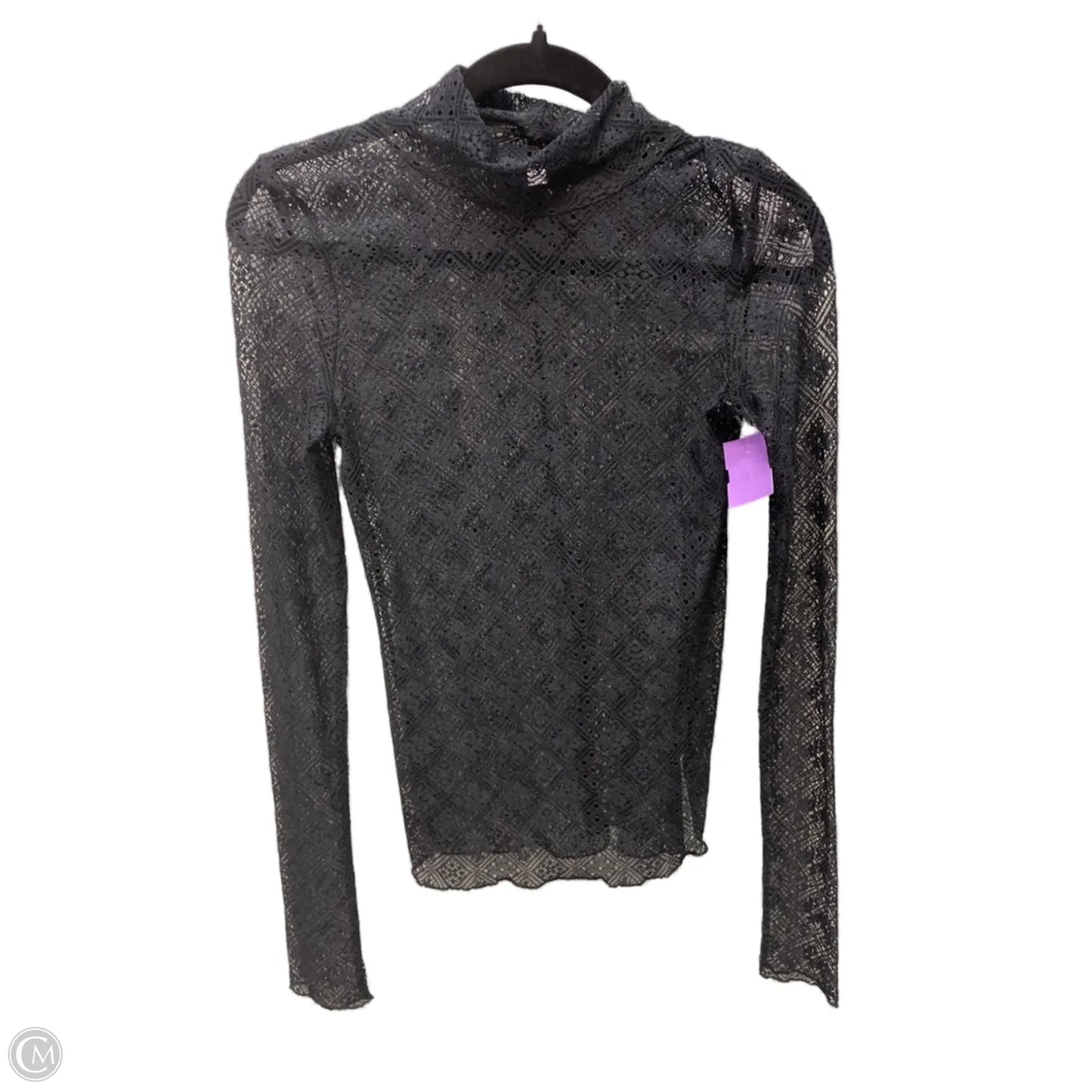 Top Long Sleeve By Free People In Black, Size: S