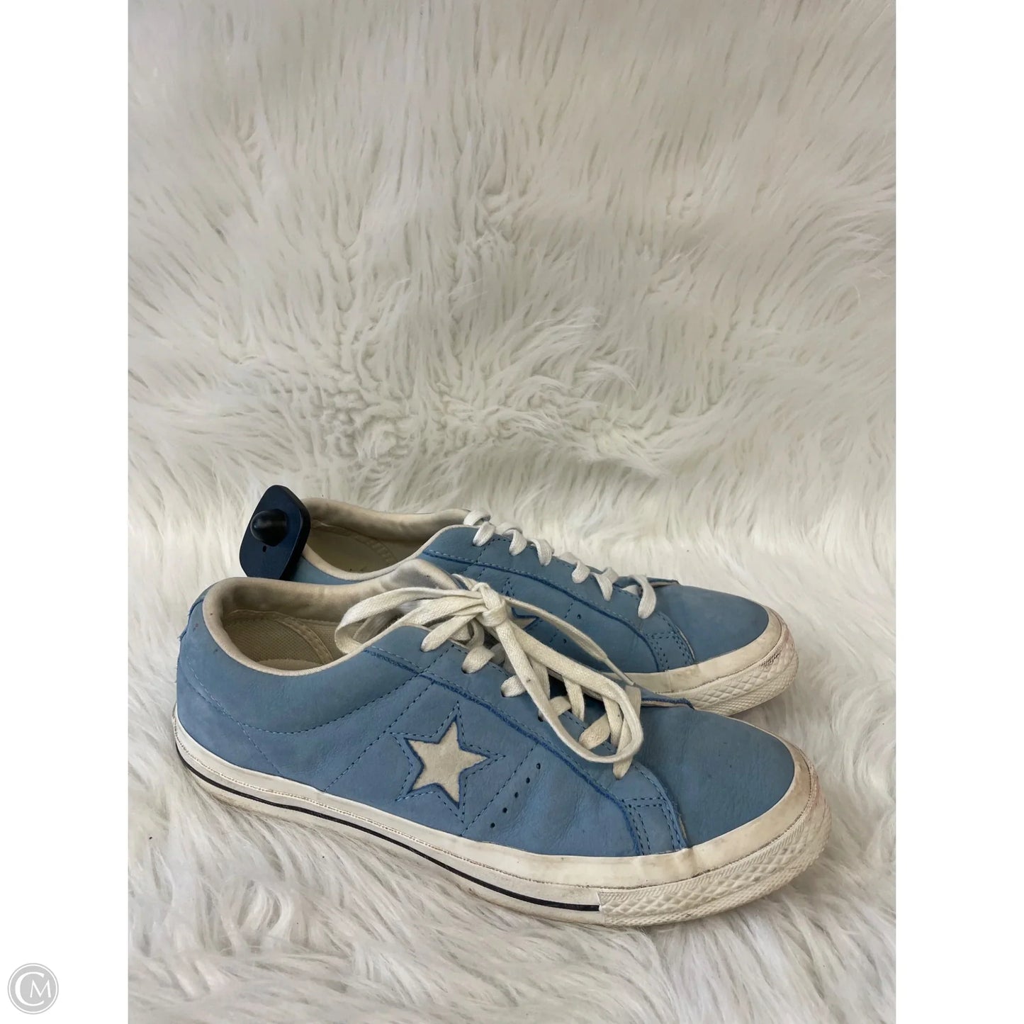 Shoes Sneakers By Converse In Blue & White, Size: 8