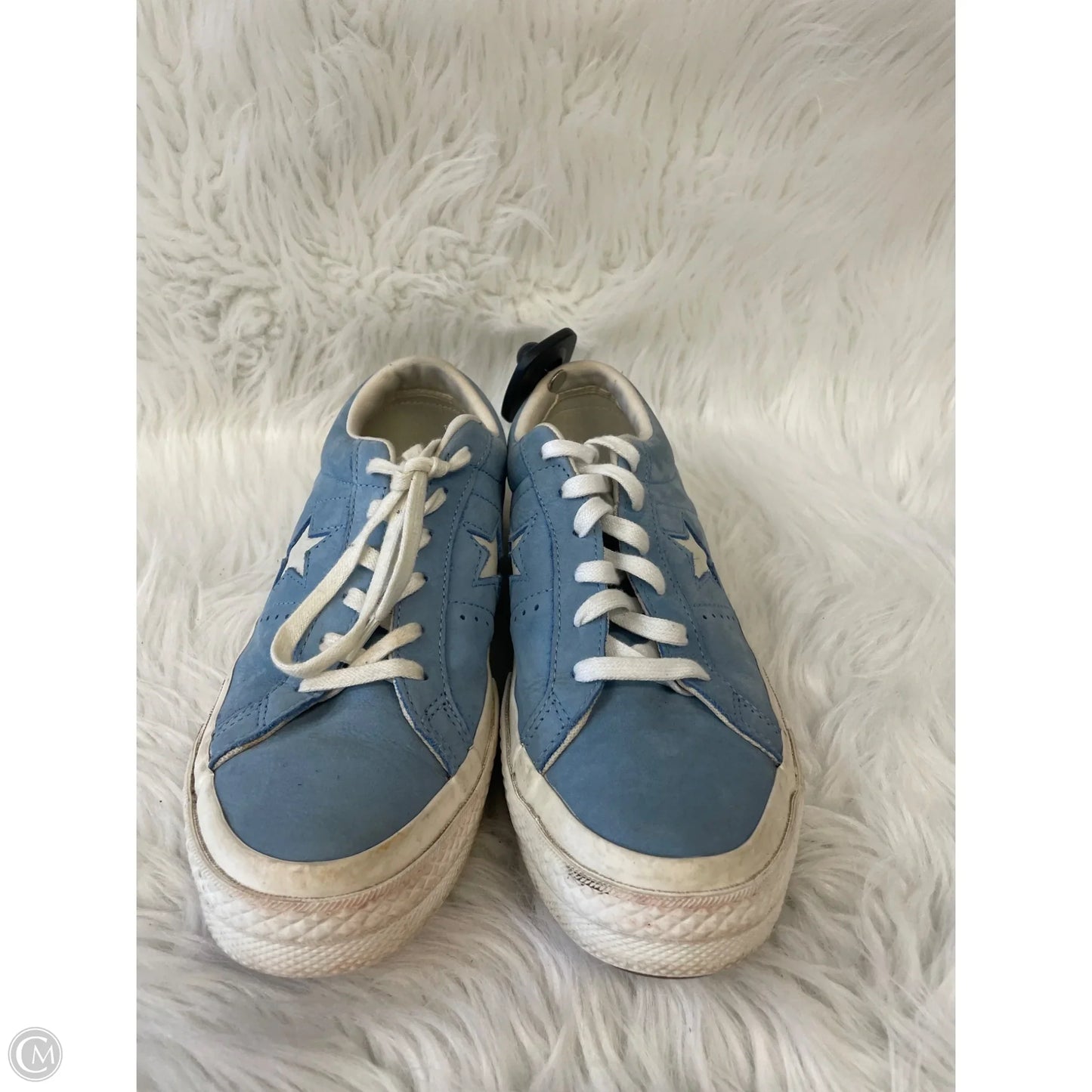 Shoes Sneakers By Converse In Blue & White, Size: 8