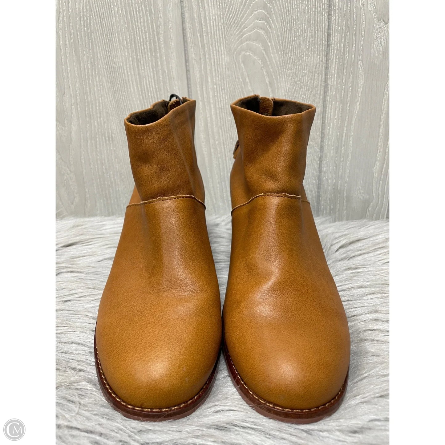 Boots Ankle Heels By Toms In Brown, Size: 10