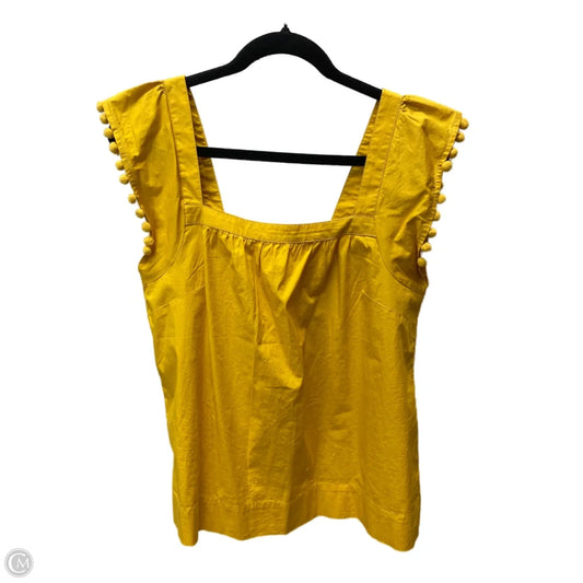 Top Sleeveless By J. Crew In Yellow, Size: S