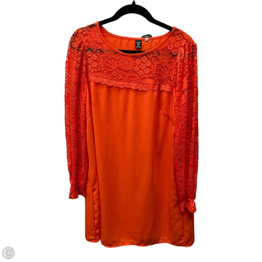 Dress Casual Short By Shein In Orange, Size: 1x