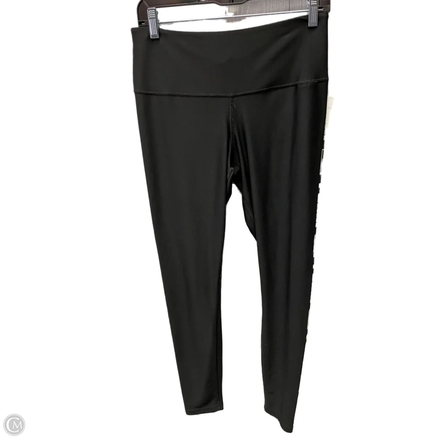 Athletic Leggings By Puma In Black & Green, Size: L