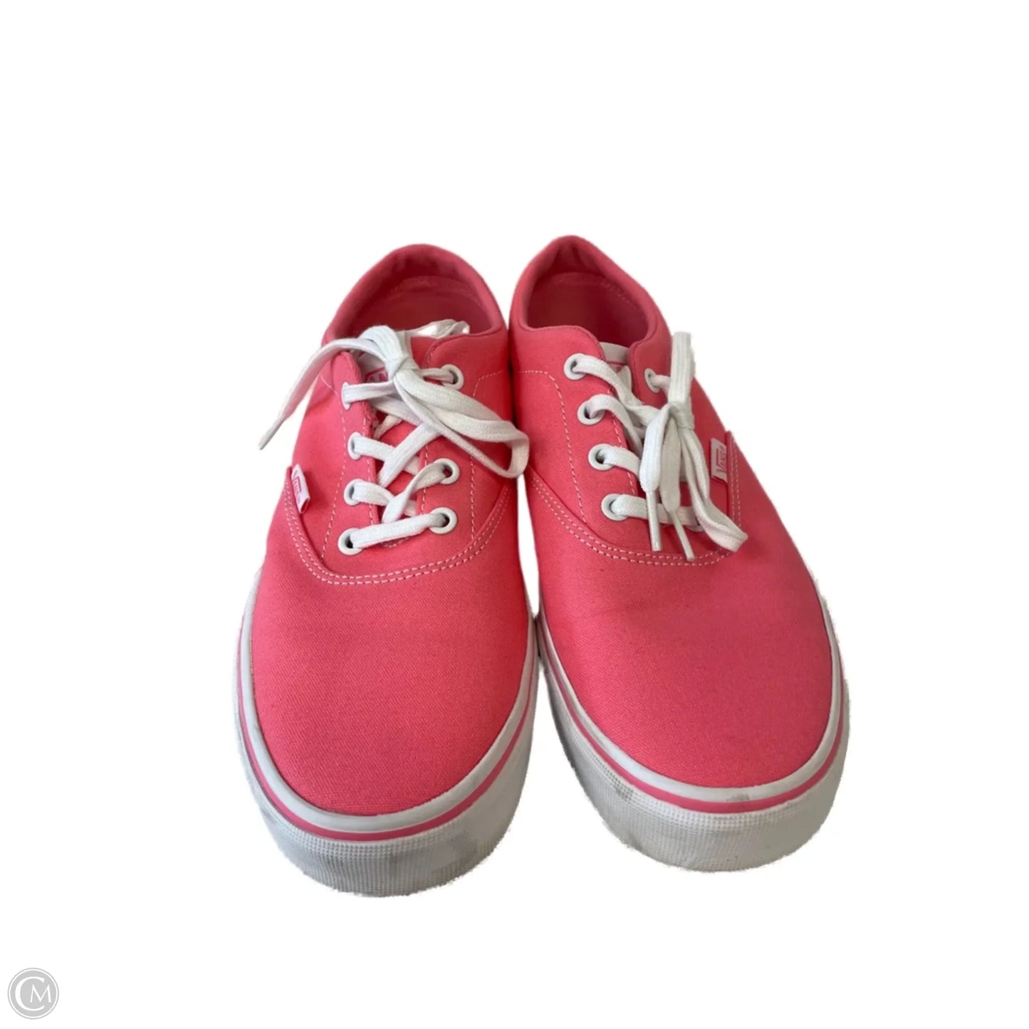 Shoes Sneakers By Vans In Pink & White, Size: 9