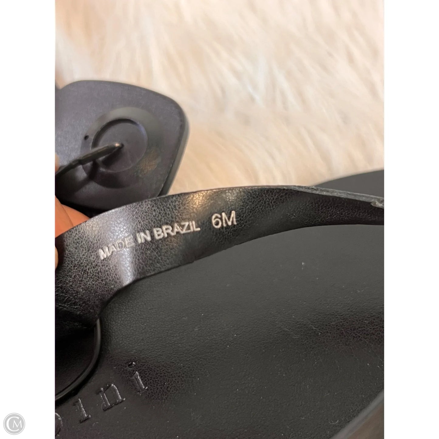 Sandals Flip Flops By Gianni Bini In Black, Size: 6