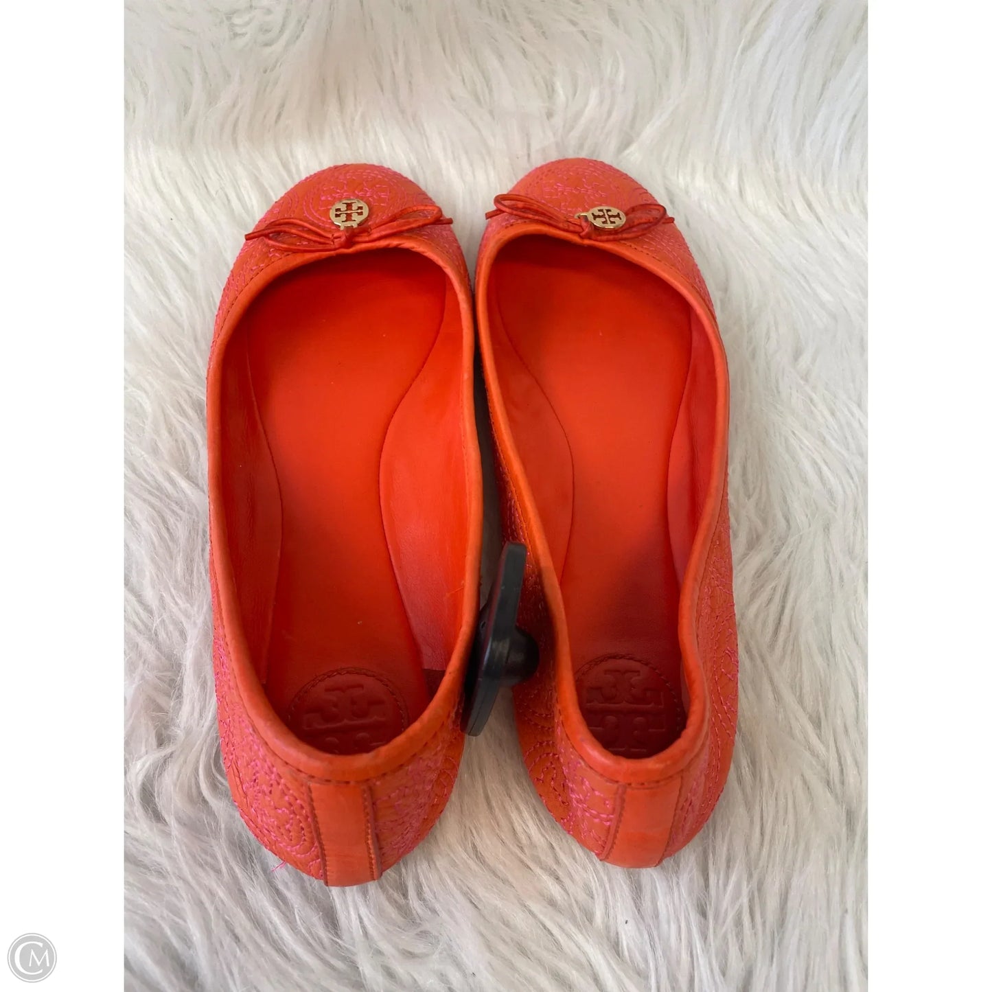 Shoes Designer By Tory Burch In Orange, Size: 10