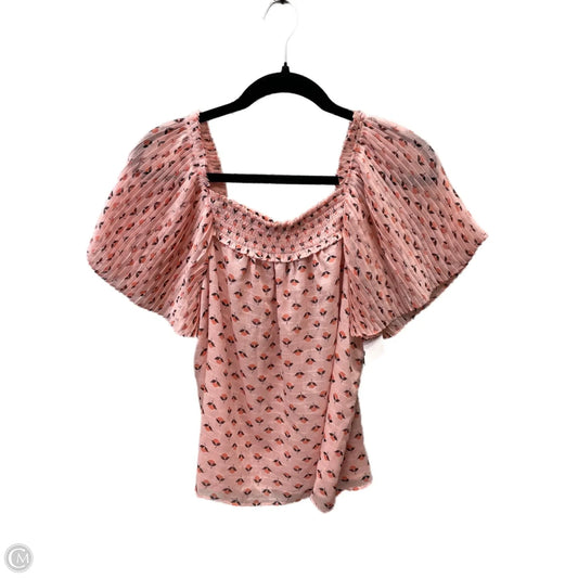 Top Short Sleeve By Ann Taylor In Floral Print, Size: S