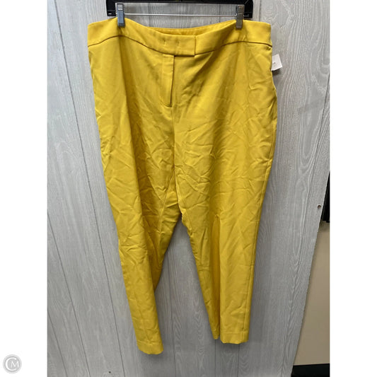 Pants Dress By Anne Klein In Yellow, Size: 18