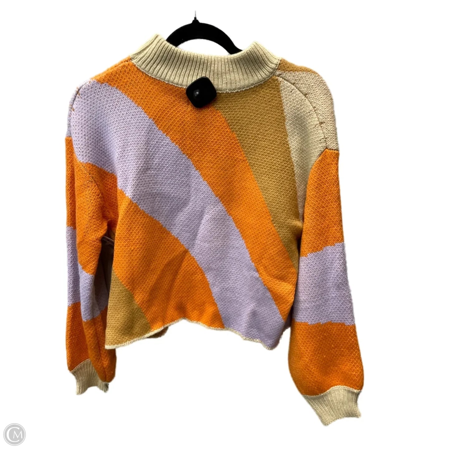 Sweater By Dee elly In Orange & Purple, Size: S