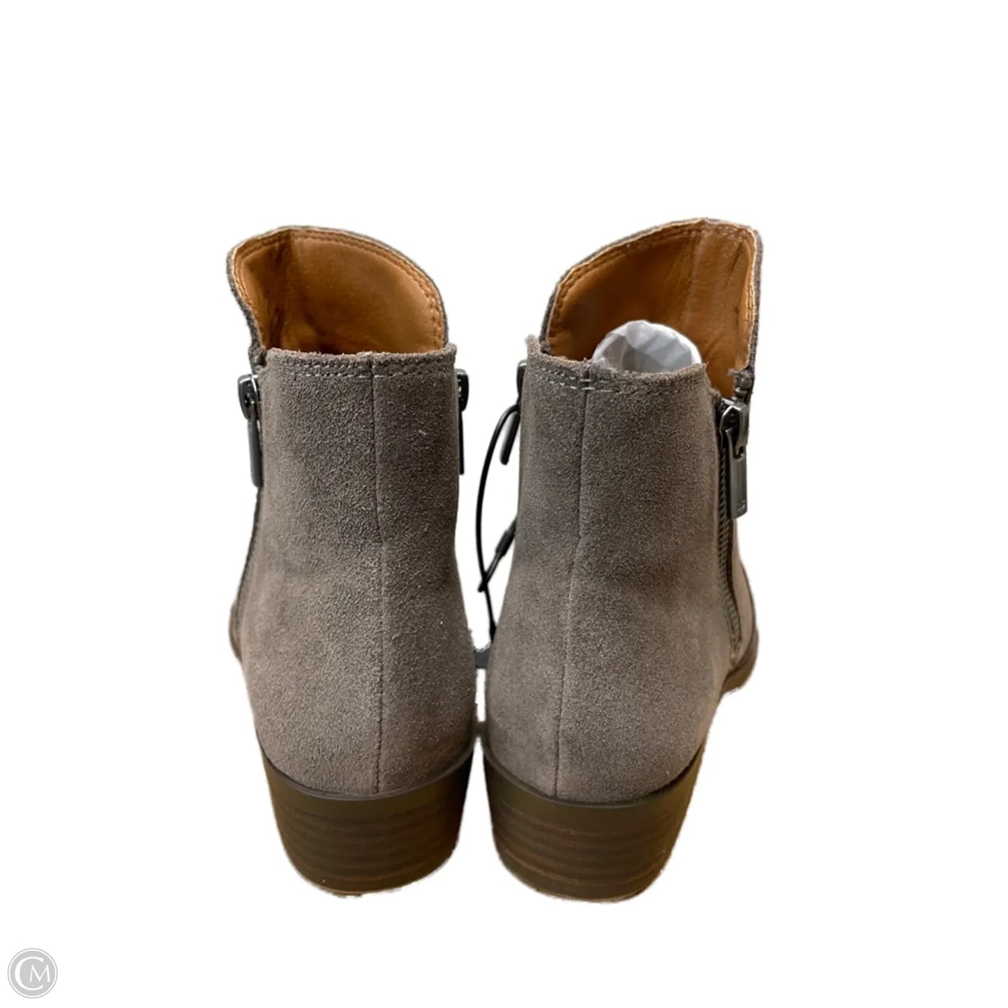 Boots Ankle Heels By Lucky Brand In Grey, Size: 6
