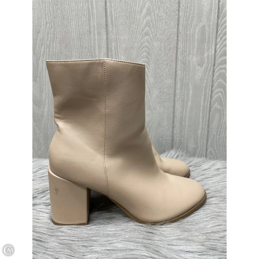 Boots Ankle Heels By A New Day In Tan, Size: 8