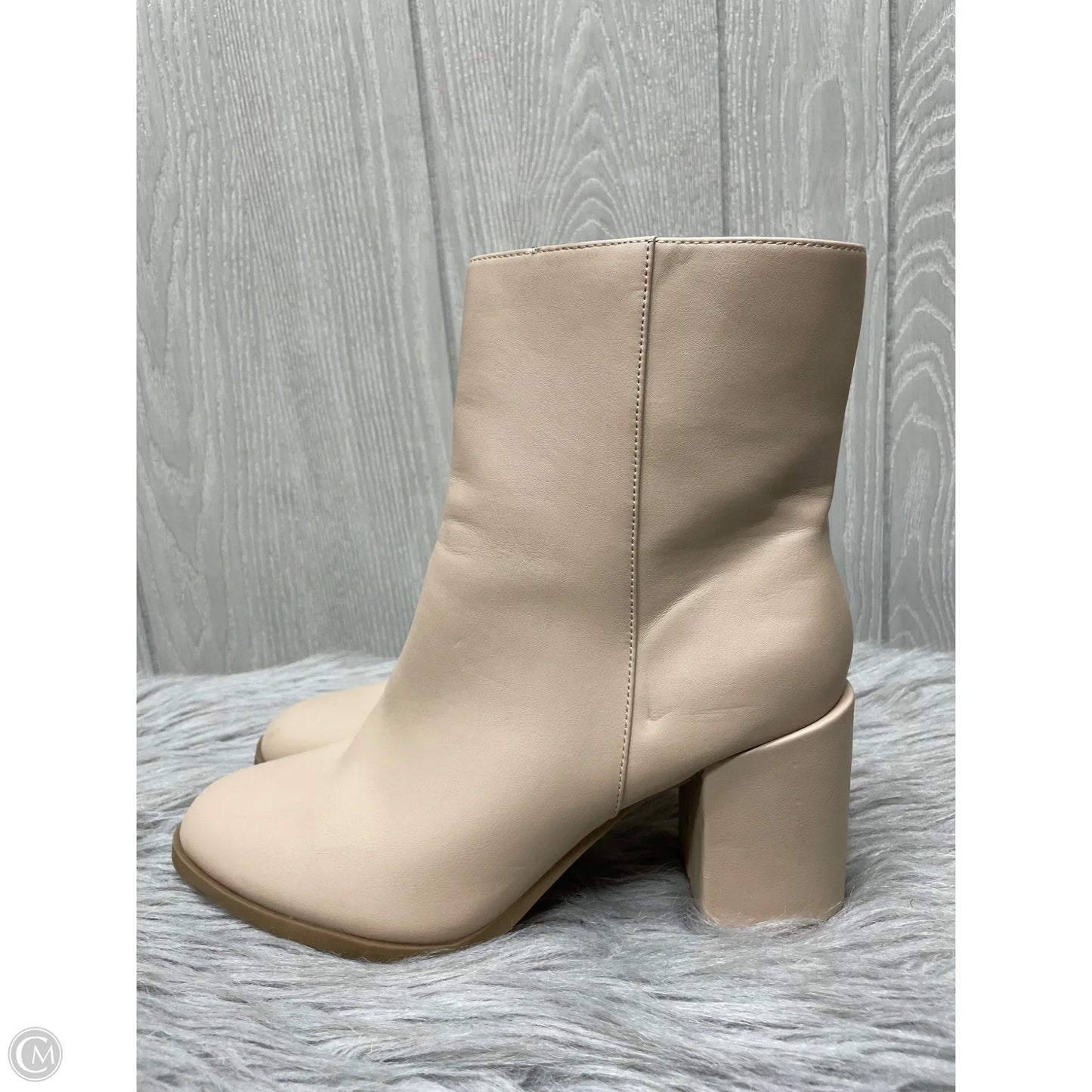 Boots Ankle Heels By A New Day In Tan, Size: 8