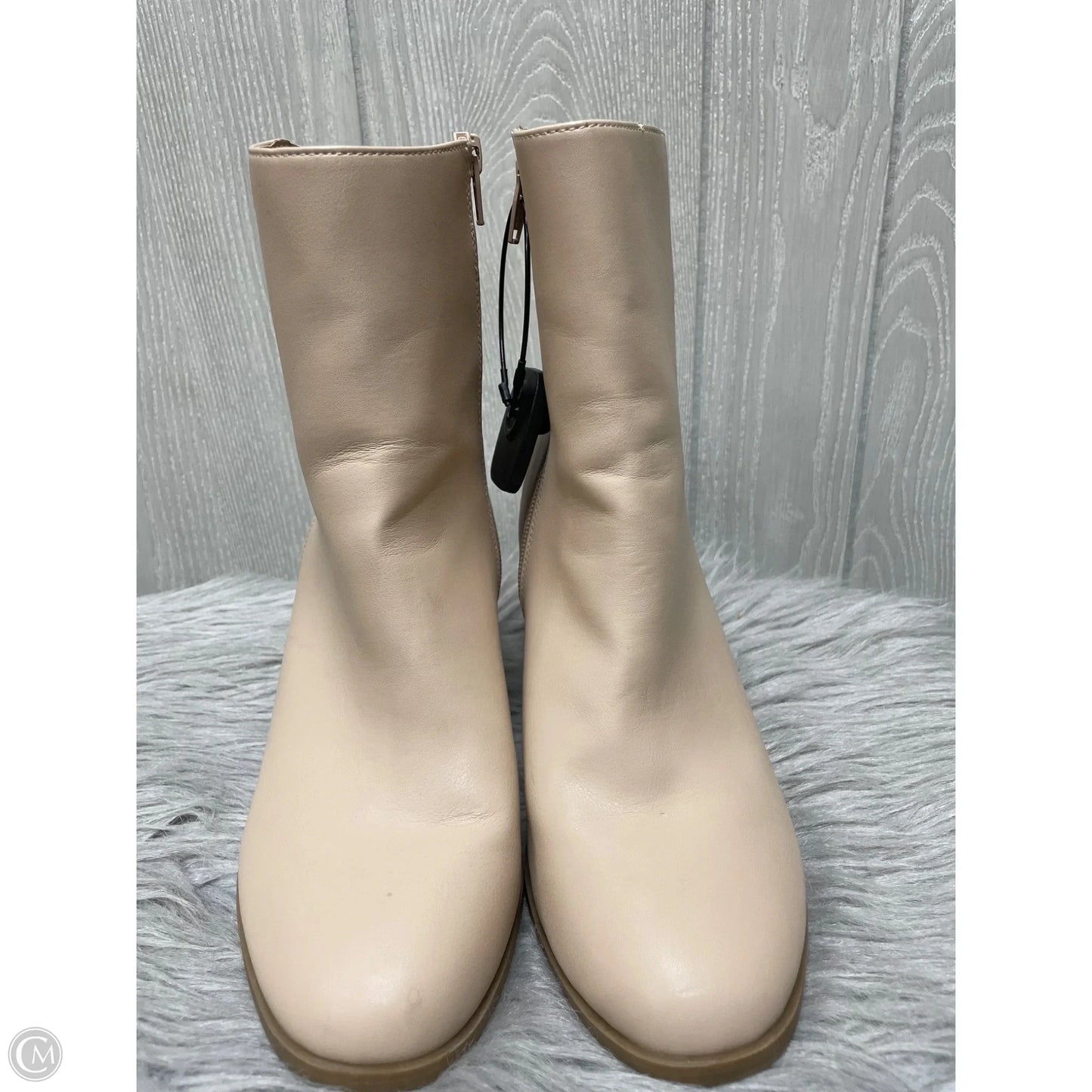 Boots Ankle Heels By A New Day In Tan, Size: 8