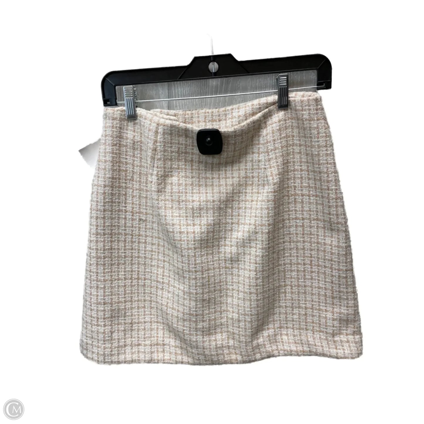 Skirt Mini & Short By Andrew Marc In Tan & White, Size: 2