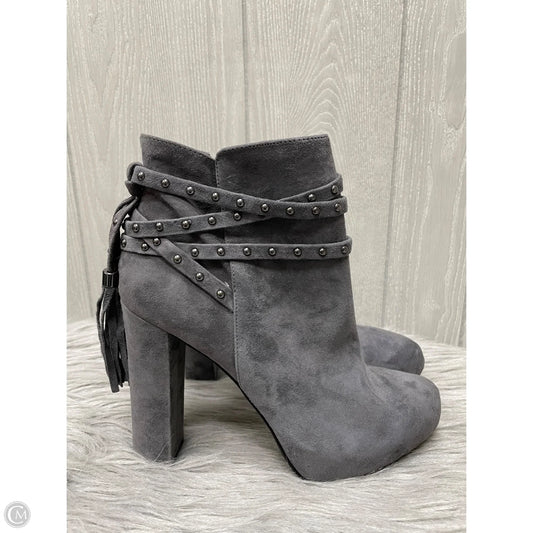 Boots Ankle Heels By Jessica Simpson In Grey, Size: 8