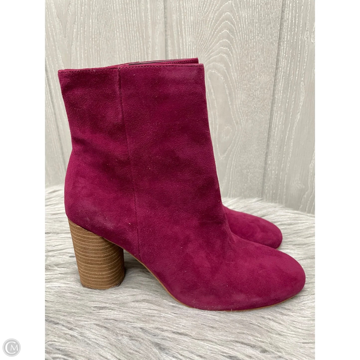 Boots Ankle Heels By Sam Edelman In Purple, Size: 8